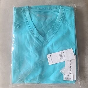 Scrubology Aqua Blue Scrub Top